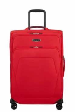 Samsonite Spark SNG Eco 67cm Medium Expandable 4-Wheel Suitcase -UK Suitcase Sales Shop 115761 7413 SPARK SNG ECO SPINNER 6724 EXP FRONT