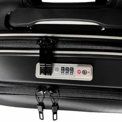 Rapidity - Cabin (Black) -UK Suitcase Sales Shop 32798 UK16 2911 08Black TSA open close2