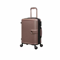 IT Luggage Helixian - 3pc Set (Metallic Rose Gold) 16 IT Luggage Helixian - 3pc Set (Metallic Rose Gold) -UK Suitcase Sales Shop 32898 UK16 2842 08MetallicrosegoldS397SSFrontpanel18.5in