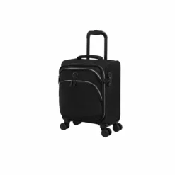 IT Luggage Trinary - 4pc Set (Black) 21 IT Luggage Trinary - 4pc Set (Black) -UK Suitcase Sales Shop 32909 UK12 2875 08BlackSSFrontpanel15in