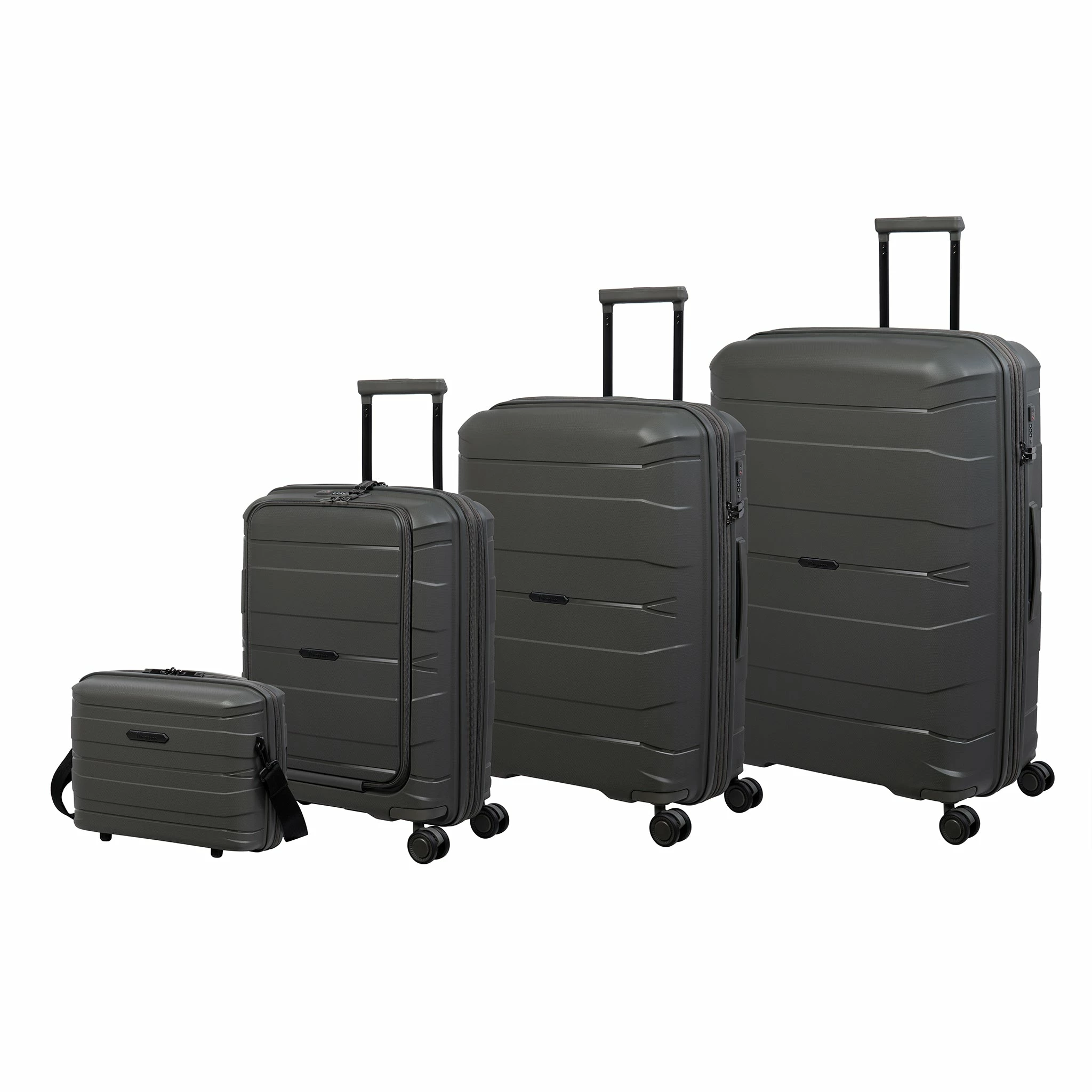 IT Luggage Momentous - 4-Piece Set (Starlight Grey) 1 IT Luggage Momentous - 4-Piece Set (Starlight Grey)