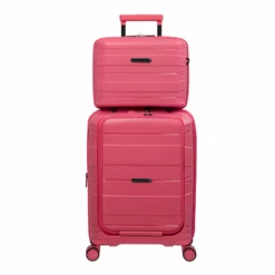 IT Luggage Momentous - 4-Piece Set (Calypso Coral) -UK Suitcase Sales Shop 32912 UK15 2886 08 15 2886 15CalypsocoralSSFrontpanel