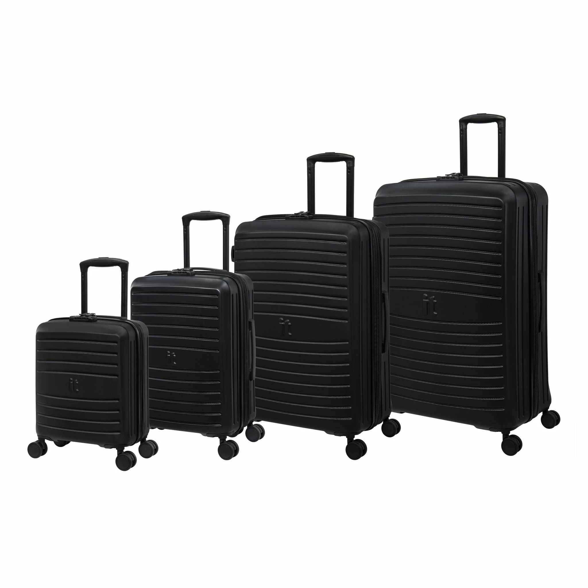 IT Luggage Eco-Protect - 4pc Set (Black) 1 IT Luggage Eco-Protect - 4pc Set (Black)