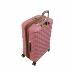 IT Luggage Indulging - Medium Plus (Flamingo Pink) -UK Suitcase Sales Shop 32964 UK16 3039 08FlamingoPinkSSBacktop 3be3a663 a9f5 4b74 9e58 e39b3e303ef8