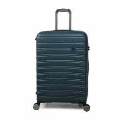 IT Luggage Fusional - 4pc Set (Mediterranean Green) -UK Suitcase Sales Shop 32987A UK16 2920 08MediterraneagreenS730SSFrontpaneldirectly25in
