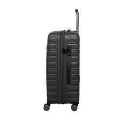 IT Luggage Fusional - 4pc Set (Warm Charcoal) -UK Suitcase Sales Shop 32987A UK16 2920 08Warmcharcoal Magnet S561SSSidewithsingleexpclosed