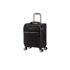 IT Luggage Bewitching - Underseat (Black) 11 IT Luggage Bewitching - Underseat (Black) -UK Suitcase Sales Shop 33095 UK12 2686 08BlackSSFrontpanel15in