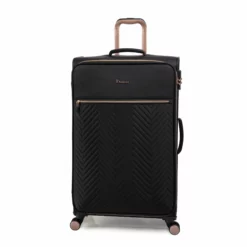 IT Luggage Bewitching - 5pc Set (Black) -UK Suitcase Sales Shop 33095 UK12 2686 08BlackSSFrontpaneldircetly27.9in