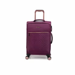 IT Luggage Bewitching - 5pc Set (Purple Potion) -UK Suitcase Sales Shop 33095 UK12 2686 08PurplepotionSSFrontpaneldirectly19.4in