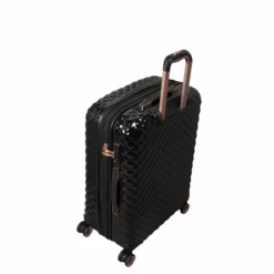 IT Luggage Glitzy - Medium Plus (Black) -UK Suitcase Sales Shop 33109 UK16 2888A08BlackSSBacktop 123df997 e1e8 4703 8dbe 3bf3c4341f3d