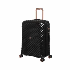 IT Luggage Glitzy - 5pc Set (Black) -UK Suitcase Sales Shop 33109 UK16 2888A08BlackSSFrontpanel23in