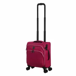 IT Luggage Trinary - Underseat (Viva Magenta) -UK Suitcase Sales Shop 33167 UK12 2875 08Magentablush Vivamagenta SSFrontpanelwtihtrolleyextendedfully a60dc70b 2781 4ad4 8e62 92e0e1b21a70