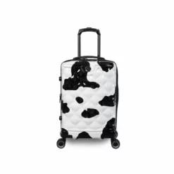 IT Luggage Indulging - 4pc Set (Moo Cow Print) 27 IT Luggage Indulging - 4pc Set (Moo Cow Print) -UK Suitcase Sales Shop 33198 UK16 3039A08Moocowblack whiterepeatprintSSFrontpaneldirectly18.5in