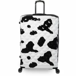 IT Luggage Indulging - 4pc Set (Moo Cow Print) 25 IT Luggage Indulging - 4pc Set (Moo Cow Print) -UK Suitcase Sales Shop 33198 UK16 3039A08Moocowblack whiterepeatprintSSFrontpaneldirectly29in