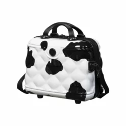 IT Luggage Indulging - Vanity Case (Moo Cow Print) -UK Suitcase Sales Shop 33198 UK16 3039A15Moocowblack whiterepeatprintSSFrontpanel 2b6a0a8d 1f69 4120 99ca bc22b3413ab2