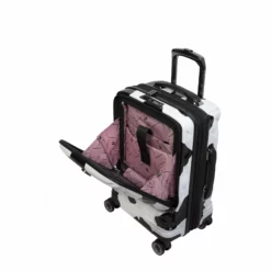IT Luggage Indulging II - 4pc Set (Moo Cow Print) -UK Suitcase Sales Shop 33199 UK16 3039A08Moocowblack whiterepeatprintSSPocketinterior 6ab2db5e 54ed 42eb 8f85 b35433cf67ea