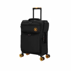 Simultaneous - 3pc Set (Black) -UK Suitcase Sales Shop 33202 UK12 2900 08BlackSSFrontpanel19.5in