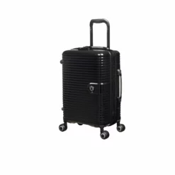 IT Luggage Helixian - 3pc Set (Black) -UK Suitcase Sales Shop 61334 US16 2842 08BlackS001SSFrontpanel18.5in