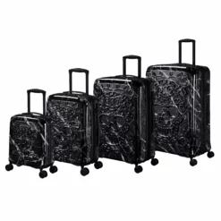 IT Luggage Candy Calavera - 4pc Set (Black Marble)