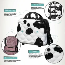 IT Luggage Indulging - 4pc Set (Moo Cow Print) 23 IT Luggage Indulging - 4pc Set (Moo Cow Print) -UK Suitcase Sales Shop Indulging Moo Vanity Infographic 1fdedeca c01b 465f 8a8a 9dd81f0c7fb5
