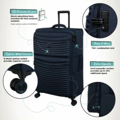 IT Luggage Precursor - Large (Dress Blues) 16 IT Luggage Precursor - Large (Dress Blues) -UK Suitcase Sales Shop Precursor Large Blue Infographic