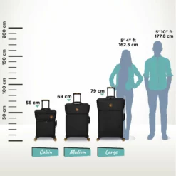 Simultaneous - Medium (Black) -UK Suitcase Sales Shop Simulataneous Blk Relative Size 06bd03ff 9abc 449d 8596 ff292b2abbec