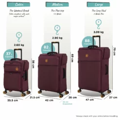 Simultaneous - Medium (French Port) -UK Suitcase Sales Shop Simultaneous Set French Port dims weights 443a71bd 6cea 4f3f 803e 98b14e13a600