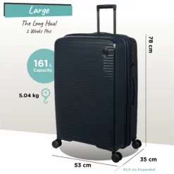 IT Luggage Spontaneous - Large (Blueberry) -UK Suitcase Sales Shop Spontaneous Large blueberry dims weights