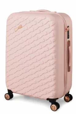 Ted Baker Belle 69cm 4-Wheel Medium Suitcase -UK Suitcase Sales Shop TBW0302 017 Belle Medium Case Pink 2