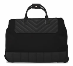 Ted Baker Albany Eco Soft Side Cabin Trolley Duffel Bag -UK Suitcase Sales Shop TBW7006 001 Ted Baker Albany Eco Black Small Trolley Duffel 3