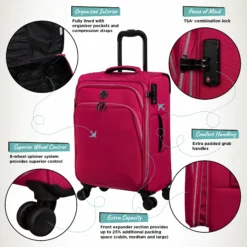 IT Luggage Trinary - Cabin (Viva Magenta) -UK Suitcase Sales Shop Website Infographic Trinary cabin Magenta 3824b1b3 4c29 42f6 8ca9 6b27f7a5b1e4